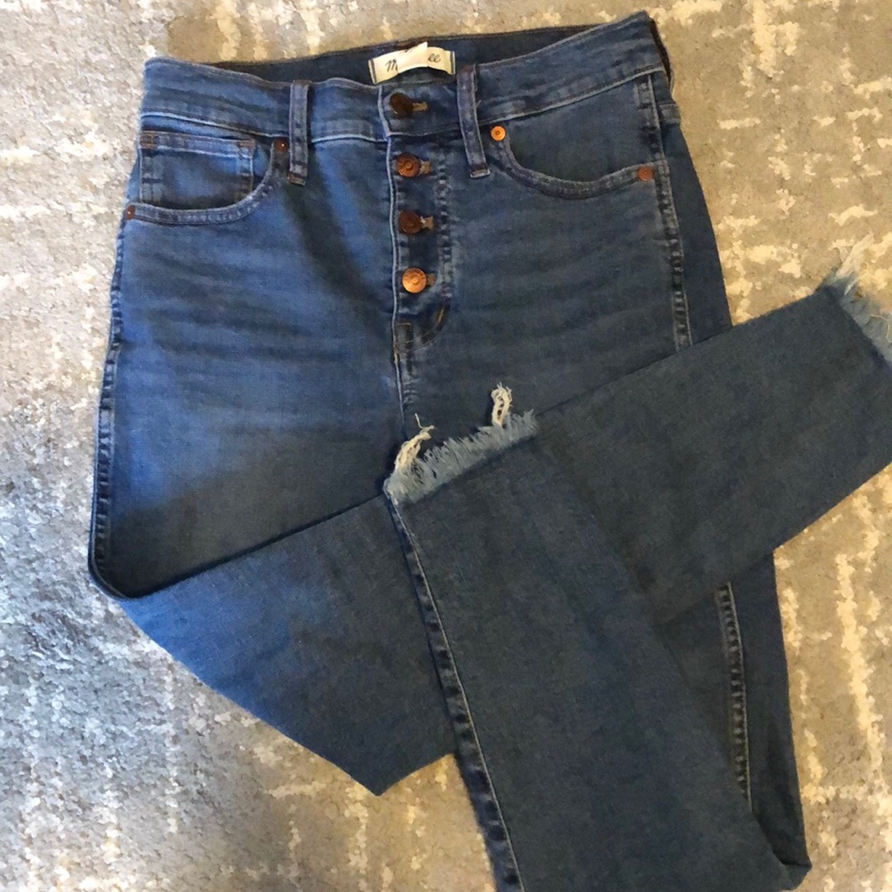 Like new Madewell High Waisted Button Jeans